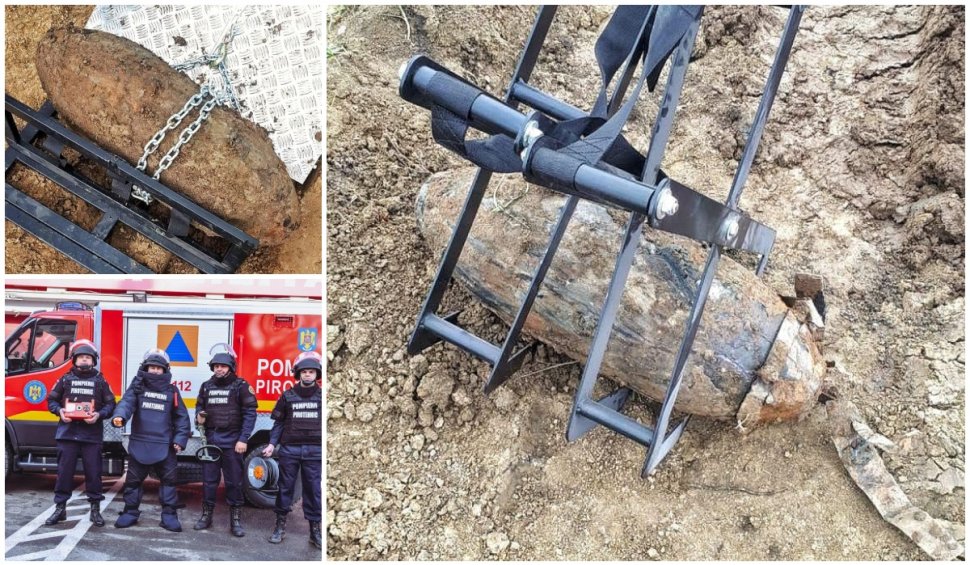 Două bombe de aviaţie, descoperite într-o localitate din Timiş