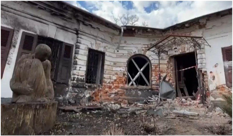 Casa compozitorului Ceaikovski, distrusă de armata rusă în nord-estul Ucrainei