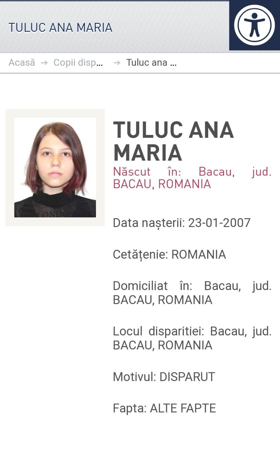 Locul în care a fost găsită fata şefului Poliţiei din Bacău. "Era cu o sacoşă de rafie în mână şi părea confuză" 761390