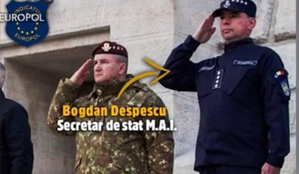 Scandalul uniformei ”unicat” a lui Bogdan Despescu. Liderul Europol: ”L-am prins cu minciuna. Puterea corupe inevitabil rațiunea”