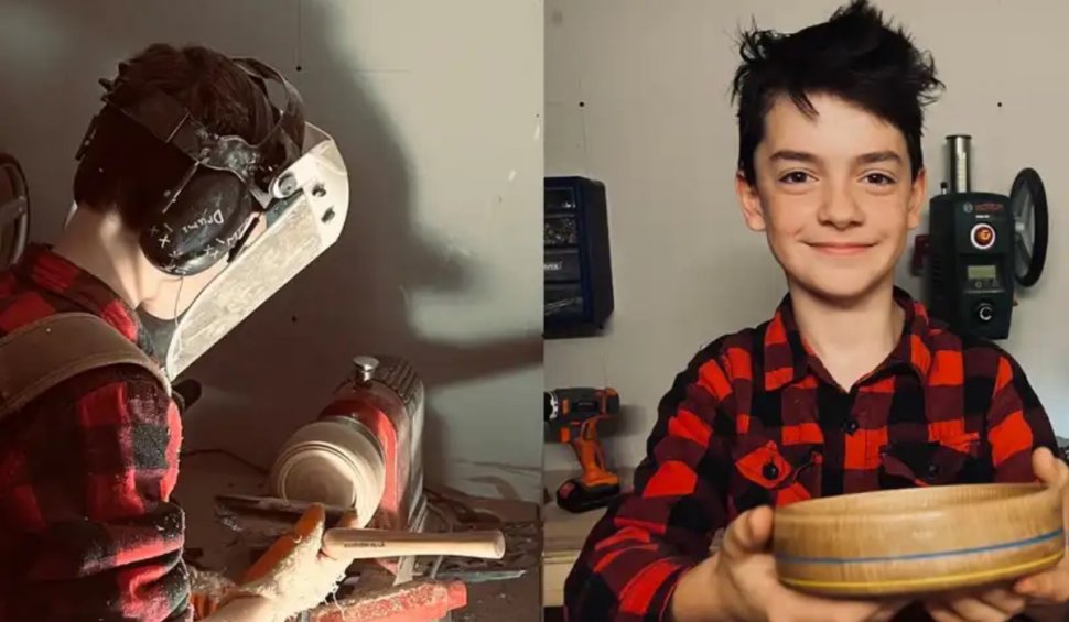 Un copil englez de 12 ani a strâns peste 220.000 de lire pentru copiii din Ucraina, cu un bol de lemn