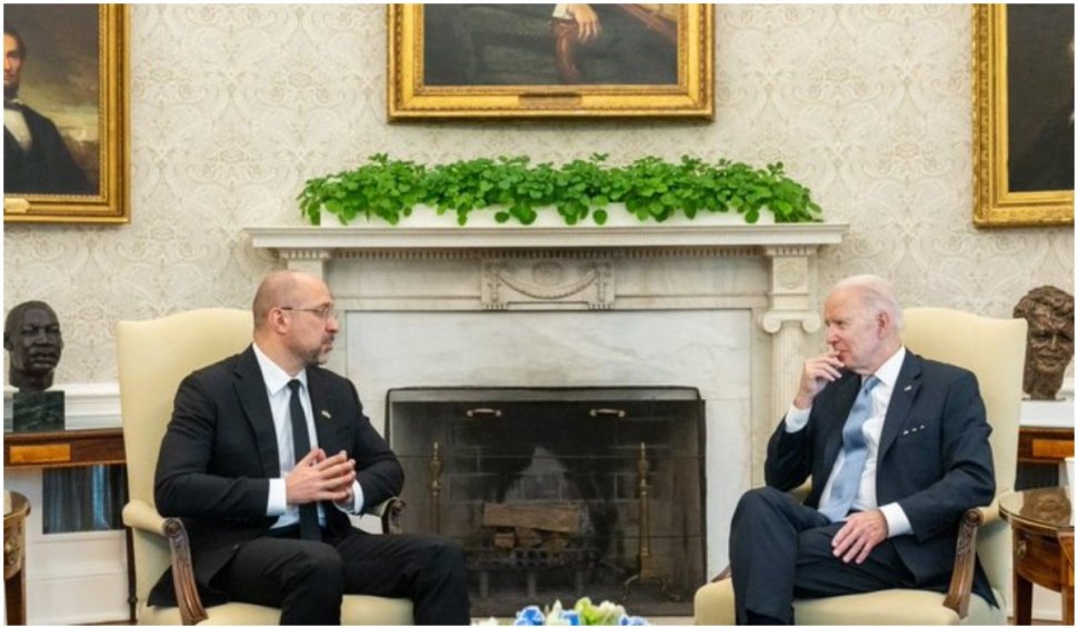 Denîs Șmîhal, premierul Ucrainei, vizită la Casa Albă. Ce a declarat după întâlnirea cu Joe Biden