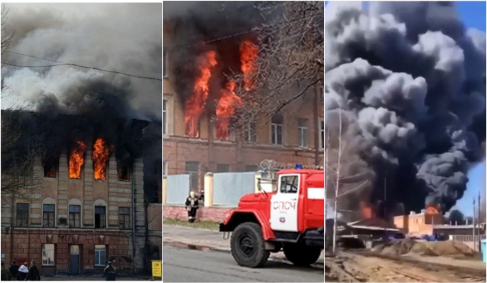 Blestemul Ucrainei! Clădirea în care au fost proiectate rachetele ruseşti a ars din temelii în Joia Mare | Bilanţul victimelor este în creştere