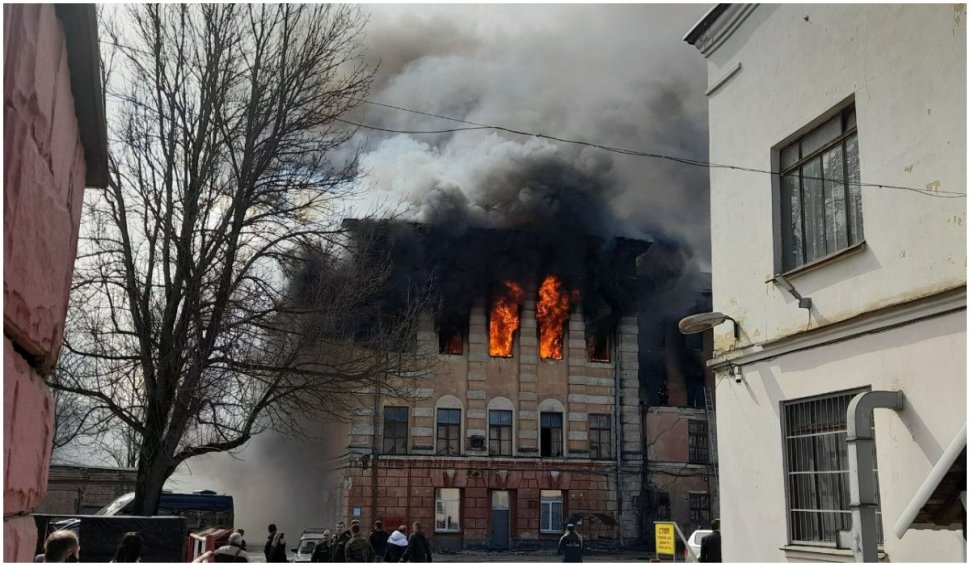 Un incendiu a izbucnit în Institutul de cercetare al Apărării din orașul Tver, Rusia | O persoană a murit, alte 30 sunt rănite