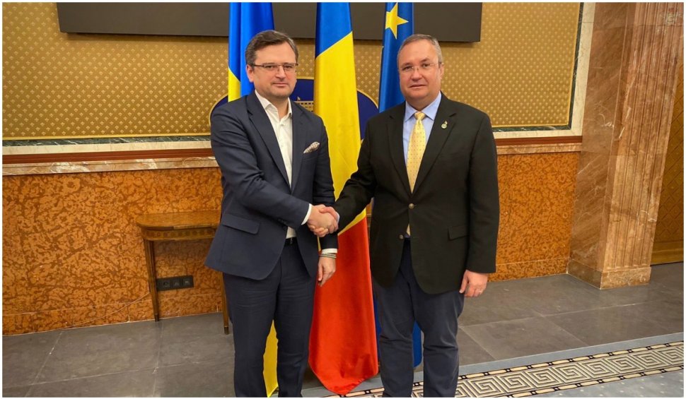 Dmytro Kuleba, ministrul ucrainean de Externe, întâlnire cu Nicolae Ciucă la Palatul Victoria