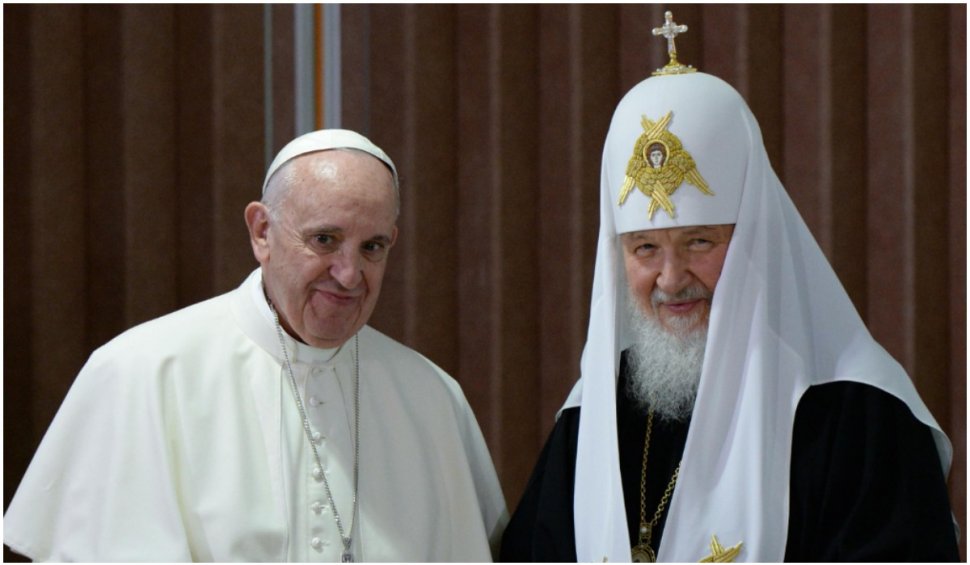 Papa Francisc a anulat întâlnirea cu Patriarhul Ortodox Rus, programată în iunie