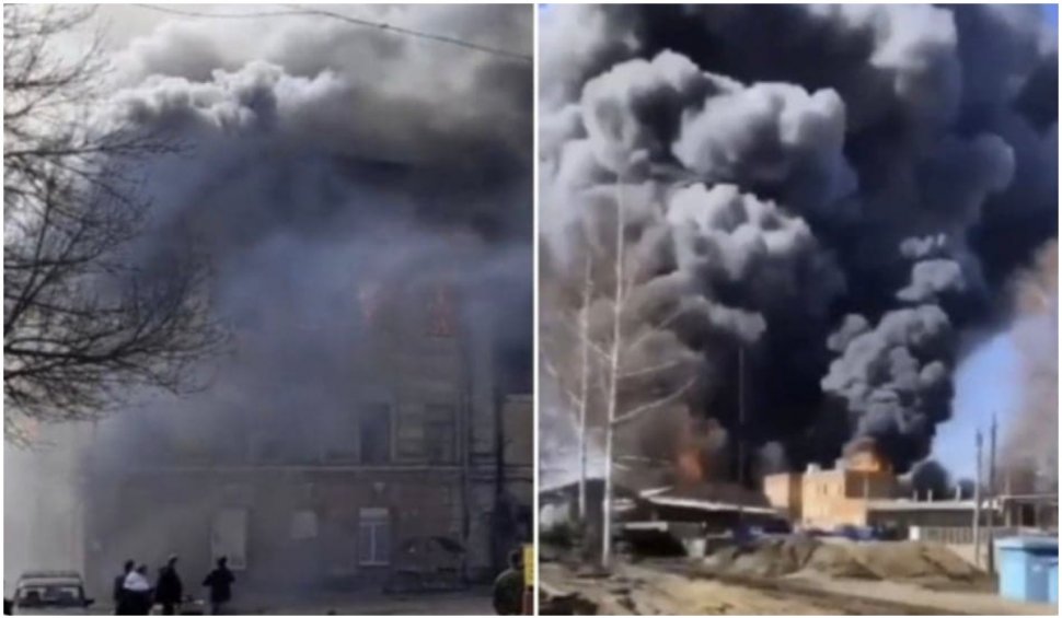 Val de incendii suspecte, în Rusia. Cea mai mare fabrică chimică și institutul de apărare din Tver au ars în aceeași zi
