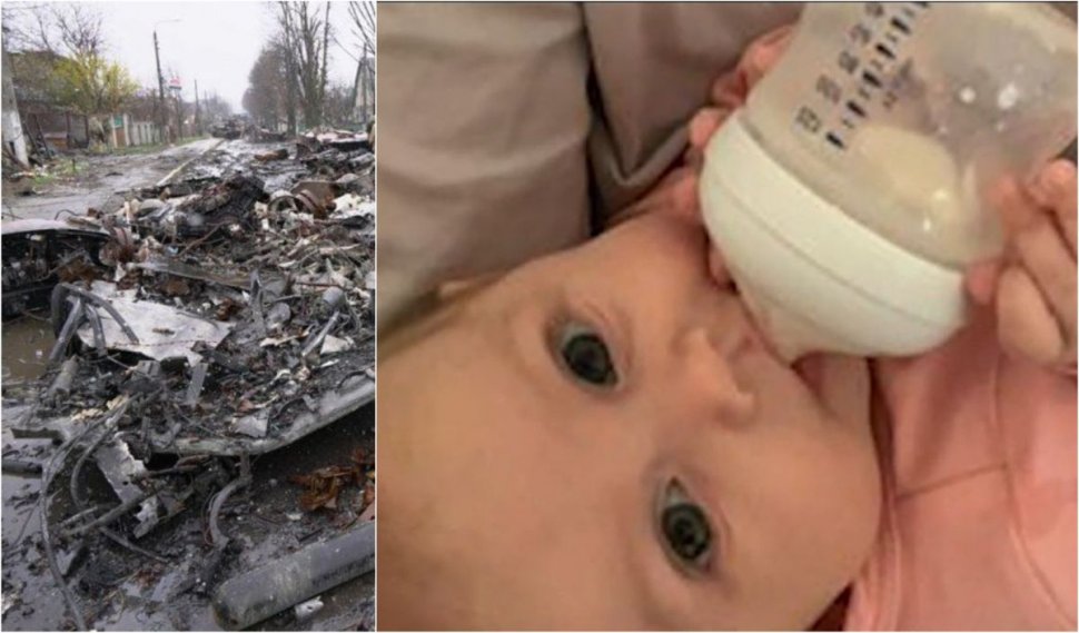 Primele imagini cu bebelușul de trei luni din Ucraina ucis de racheta rusească