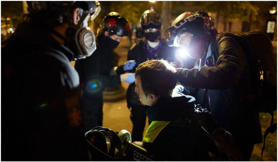 Proteste violente după alegeri în Franța | Ciocniri între polițiști și manifestanți 763816