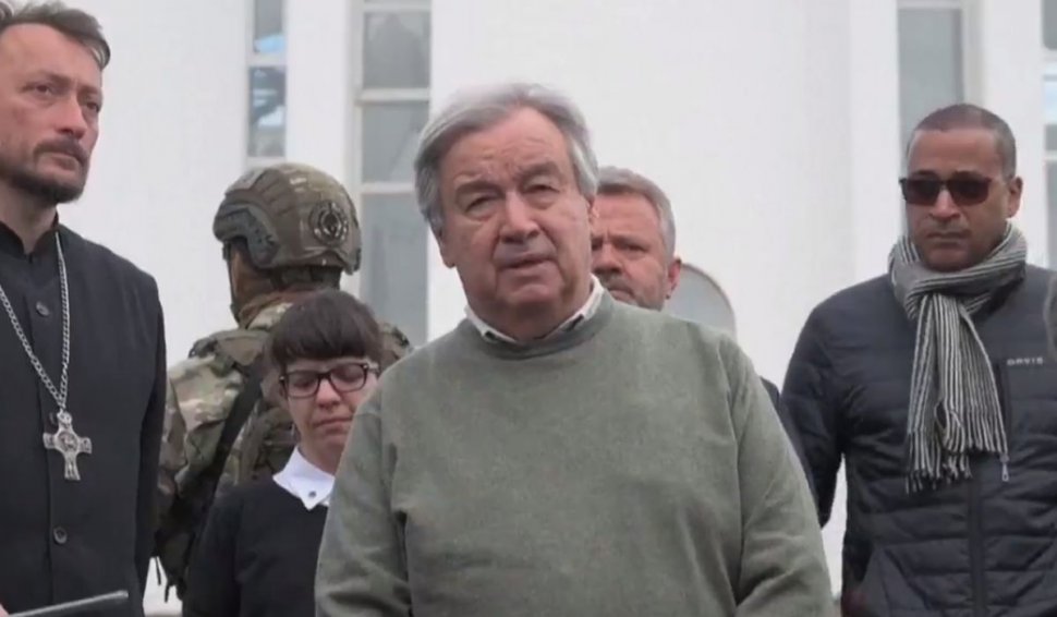 Secretarul General al ONU, apel către Rusia la locul unei gropi comune din Bucha