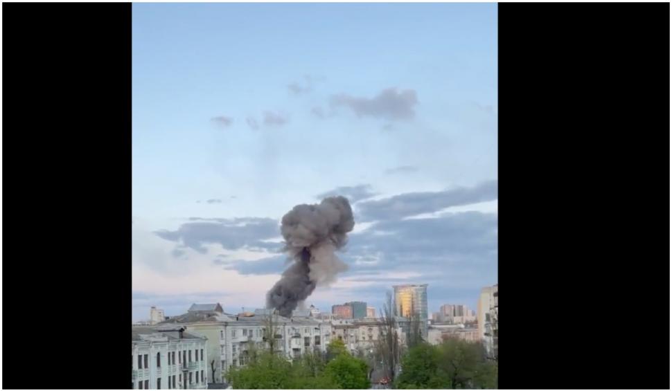 Primele imagini de la atacul cu rachete asupra Kievului, în timpul vizitei secretarului general al ONU 764634