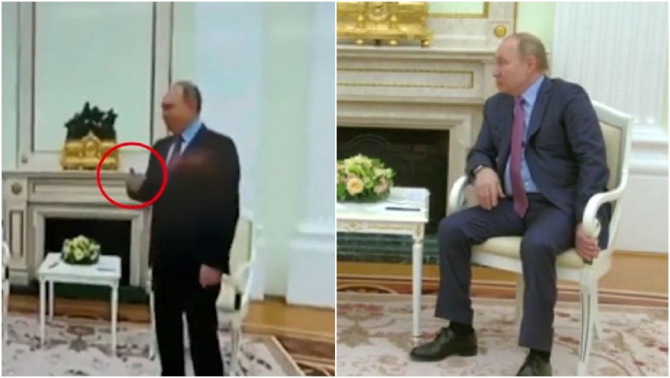 Filmarea care îl arată pe Vladimir Putin că tremură incontrolabil 