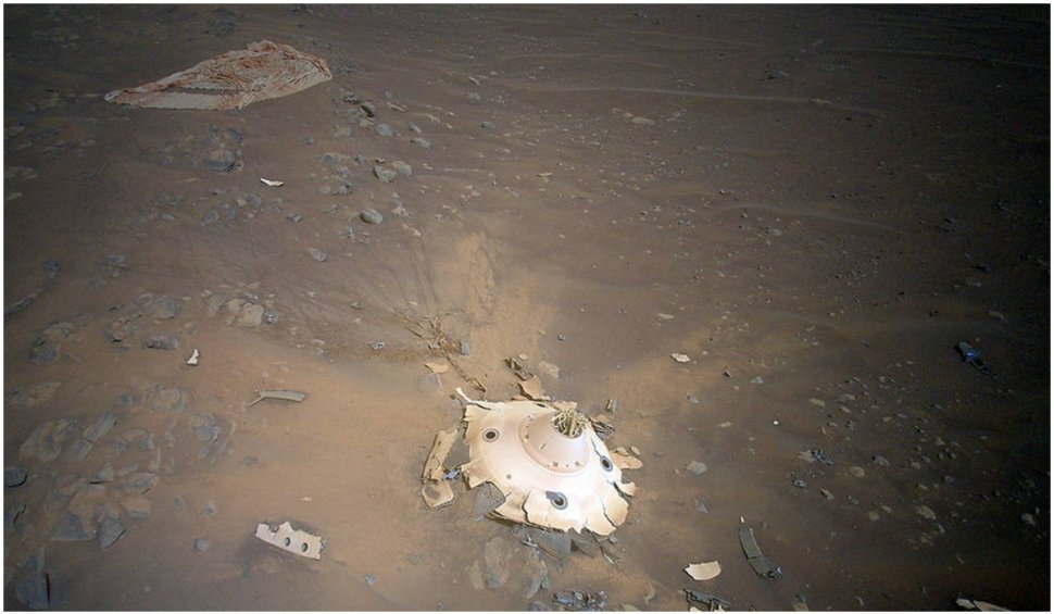 NASA publică imagini spectaculoase de pe Marte: epava unei nave pare ”de pe altă lume”