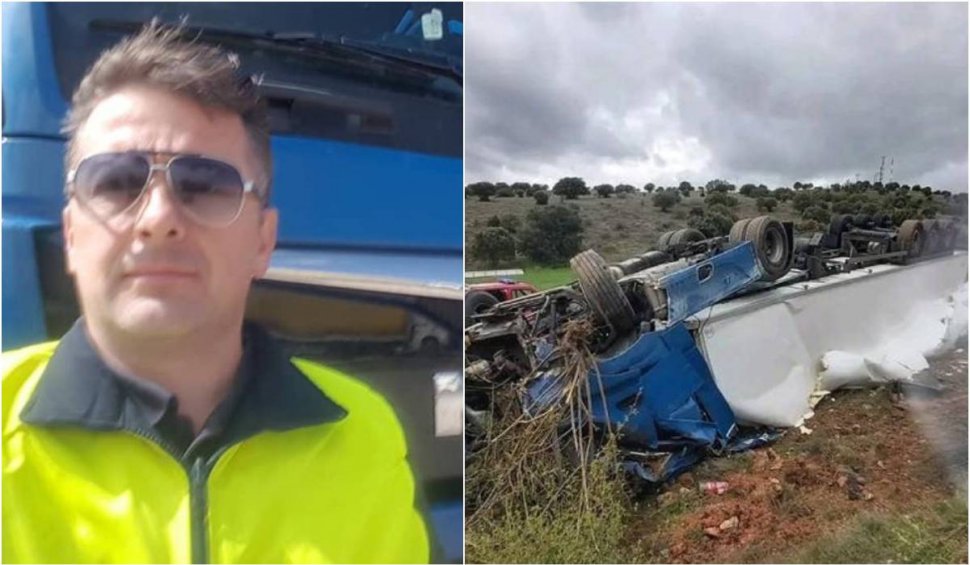 Lacrimi pentru Cristian, şoferul român de TIR care a murit strivit în propria cabină într-un accident din Spania: ”Nimeni nu este întrebat când doreşte să plece din această lume”