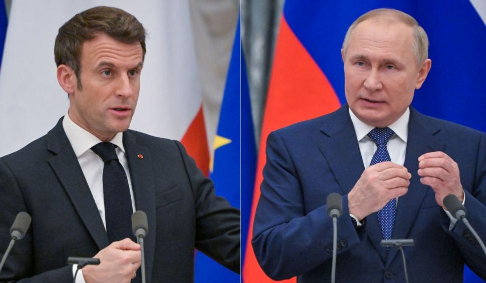 Ce i-a cerut Vladimir Putin lui Emmanuel Macron, în prima discuție după mai bine de o lună