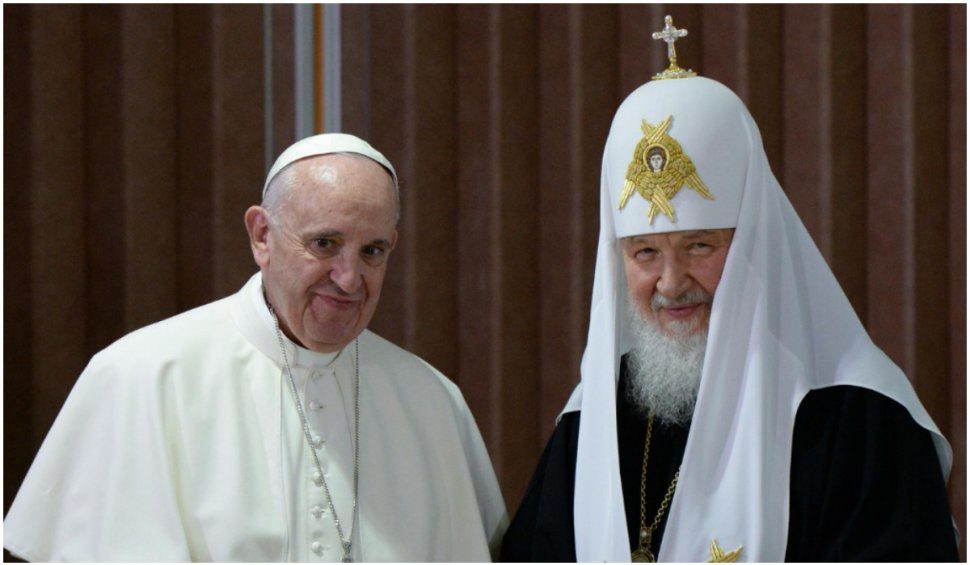 Papa Francisc a spus că Patriarhul Kirill riscă să devină ”băiețelul de altar” al Kremlinului. Reacția Bisericii Ortodoxe din Rusia