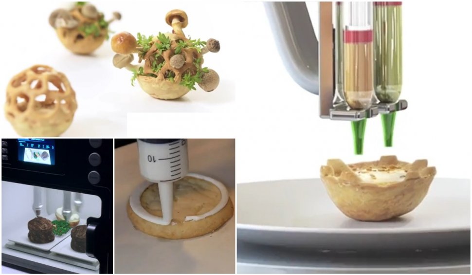 Mâncarea viitorului: Meniuri fabuloase scoase la imprimanta 3D. Pizza în doar 70 de secunde