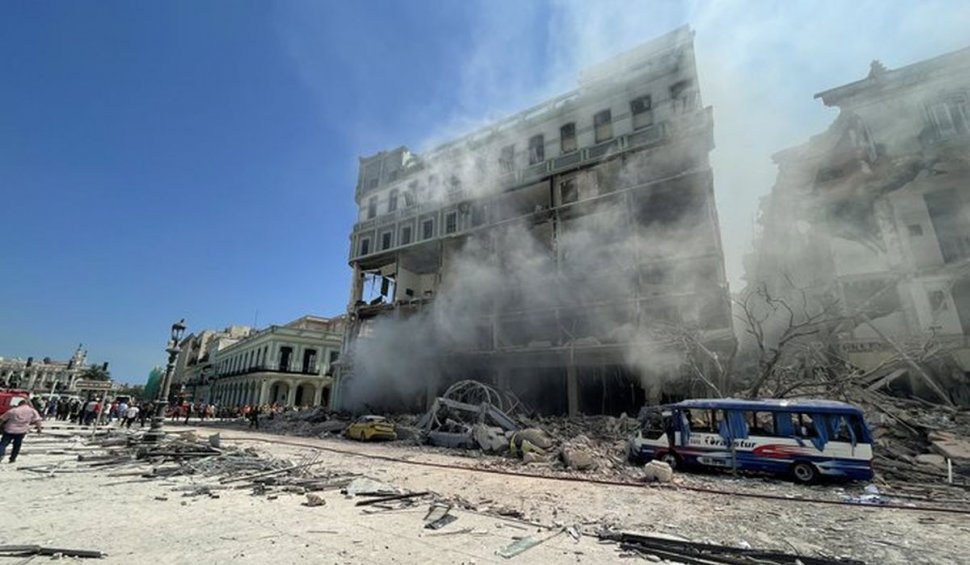Hotel în Havana, pulverizat de o explozie uriașă. Cel puțin 8 oameni au murit