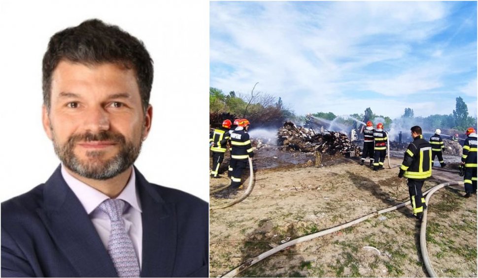 Octavian Berceanu, atac la Ciprian Ciucu după incendiul din Parcul Grozăvești: ”E un depozit ilegal al ADP”