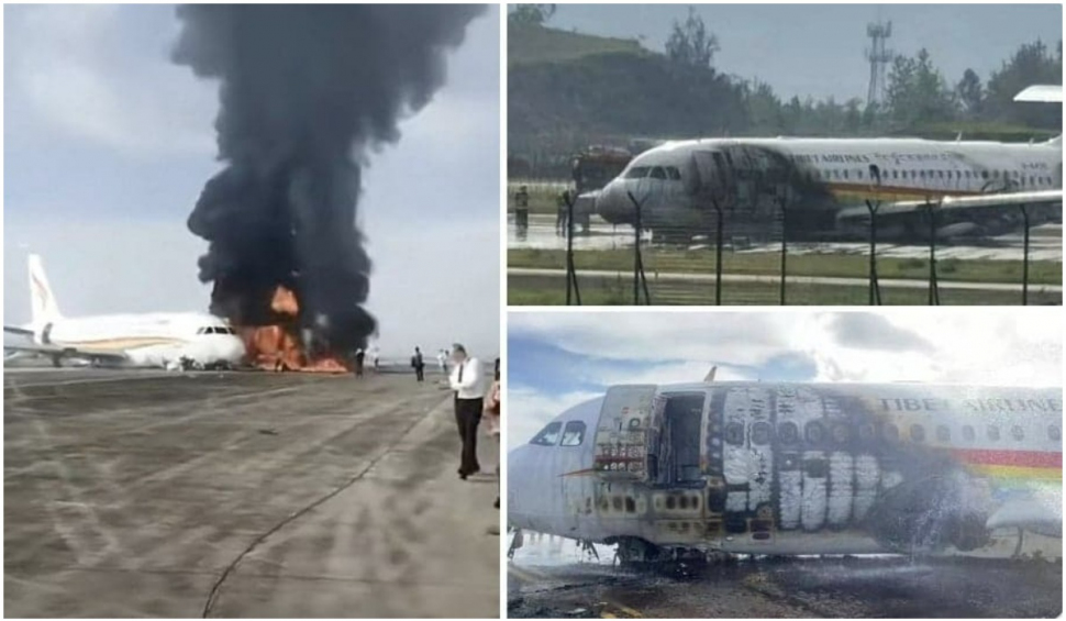 Un avion cu 113 pasageri la bord a luat foc în timpul decolării. Zeci de oameni răniți, în China