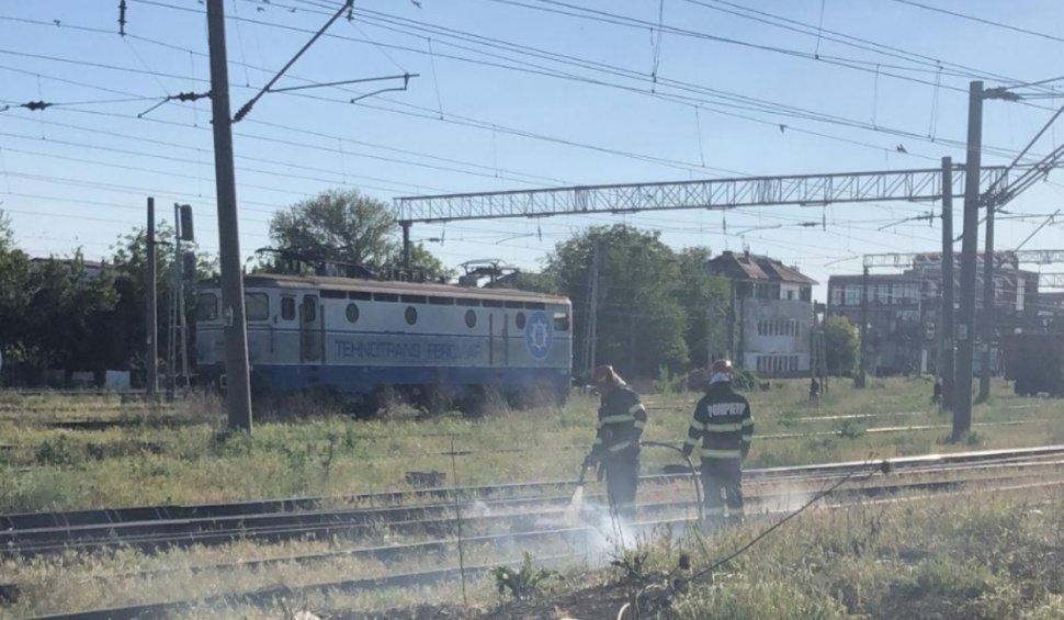 Un copil s-a electrocutat în gara municipiului Fetești, după ce a urcat pe vagonul unui tren