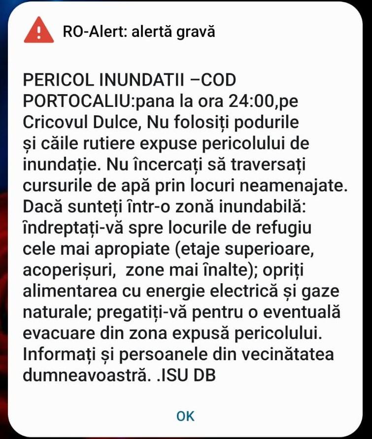 Mesaj RO-ALERT după o rupere de nori în Dâmboviţa | Averse torenţiale şi grindină în mai multe localităţi 767834