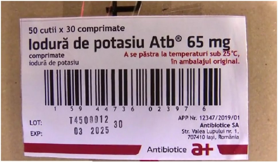 Ministerul Sănătății s-a sucit: Nu mai distribuie pastilele cu iod. ”Doar dacă vom avea, ferească Dumnezeu, un accident nuclear”