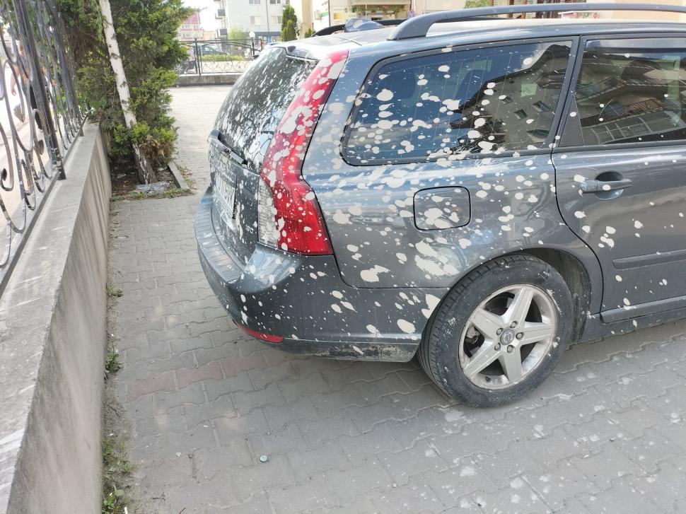 Păţania unui şofer din Cluj. Şi-a lăsat maşina în parcare și a găsit-o stropită cu ciment: "O lucrat Dorel de Florești” 768327