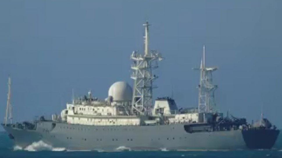 Navă spion rusească, detectată în apele Mării Mediterane