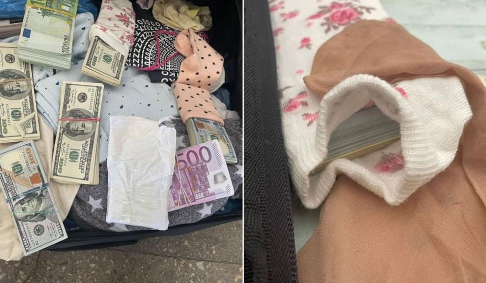 Doi ucraineni au fost prinşi cu aproape 900.000€ ascunşi în şosete, la intrare în România