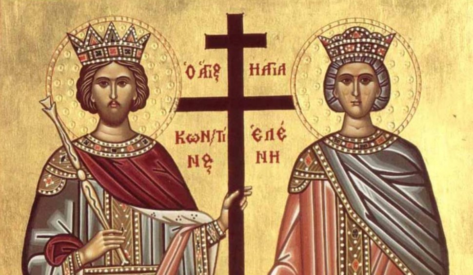 Calendar ortodox 21 mai 2022. Sărbătoare cu cruce roşie de Sfinţii Împăraţi Constantin şi Elena