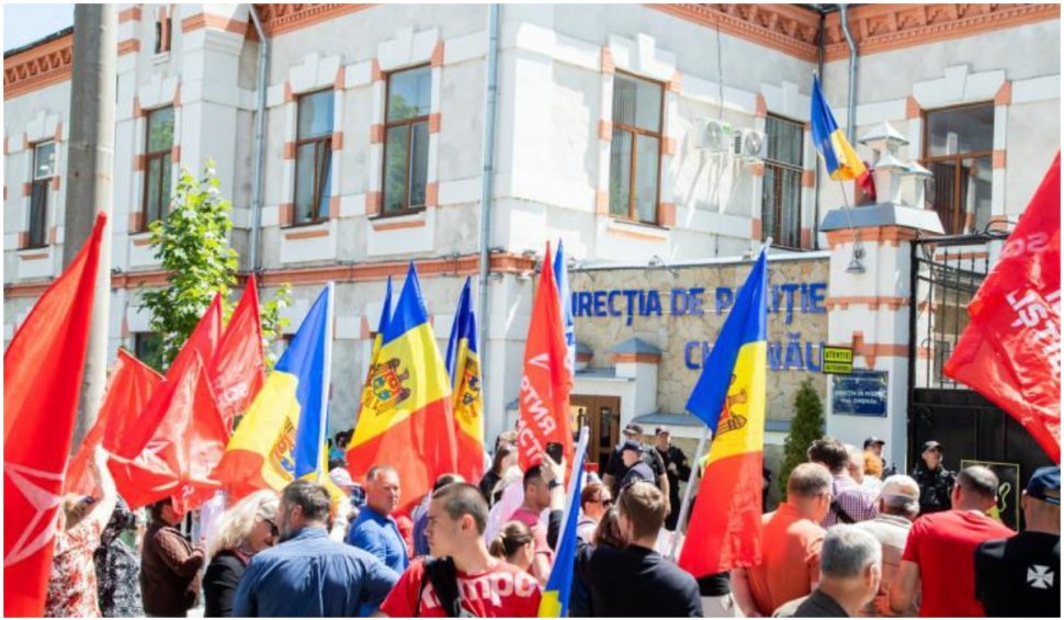 Protest la Chișinău după arestarea lui Igor Dodon pentru trădare