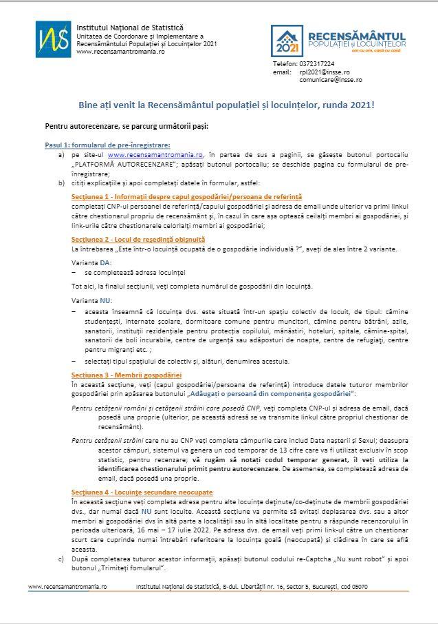 27 mai 2022, ultima zi de autorecenzare | Cum se completează formularul, pas cu pas. Ce amenzi riscă cei care refuză să ofere date 770414