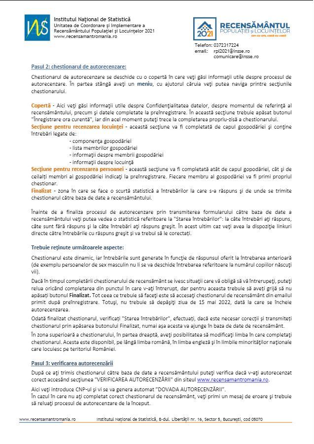 27 mai 2022, ultima zi de autorecenzare | Cum se completează formularul, pas cu pas. Ce amenzi riscă cei care refuză să ofere date 770416