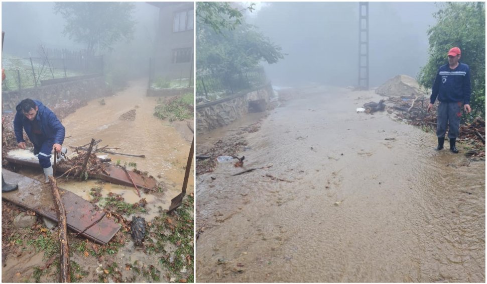 Inundaţii devastatoare în Gorj. Un sat a fost distrus de viituri | ANM a emis cod portocaliu pentru alte două judeţe din ţară