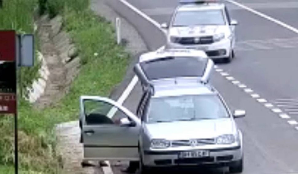 Un bărbat a rămas fără mașină după ce a aruncat gunoi pe marginea drumului, în Bihor