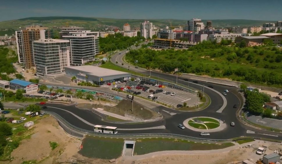 Investiție impresionantă la Cluj. Cum arată sensul giratoriu de 2,6 milioane de euro, recent finalizat