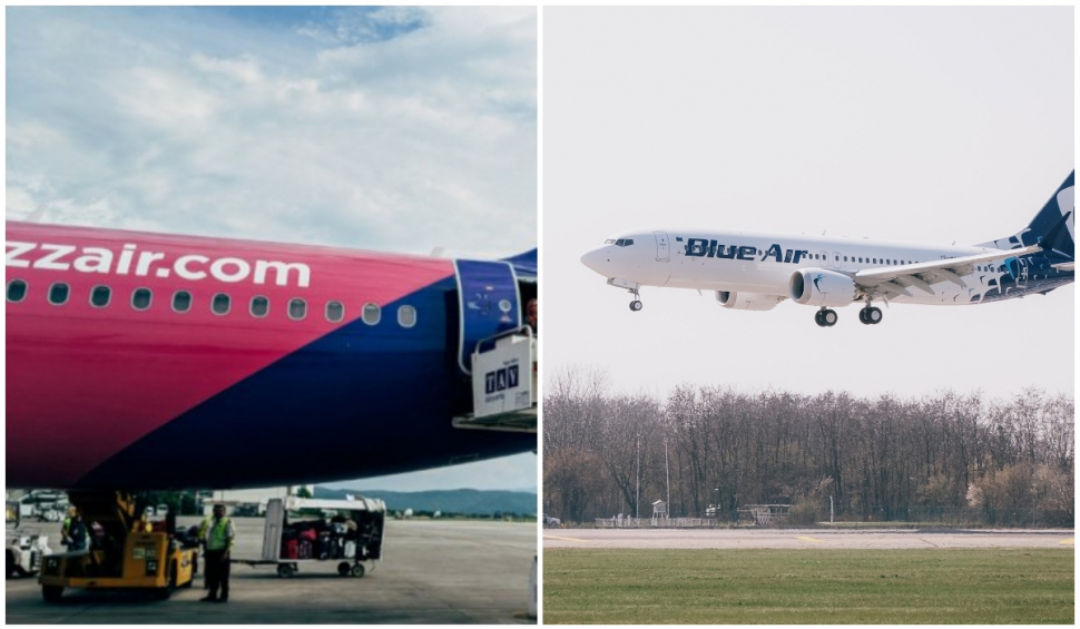 Sute de zboruri anulate în plin sezon | Blue Air și WizzAir, printre companiile vizate