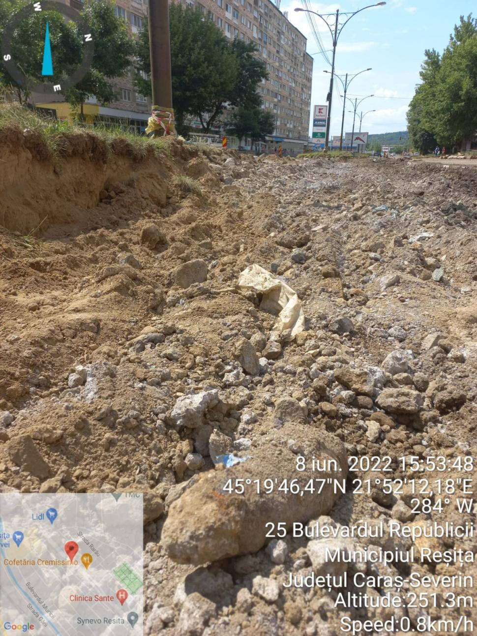 Bombă găsită în Reșița, în timpul lucrărilor de înlocuire a liniilor de tramvai 772418