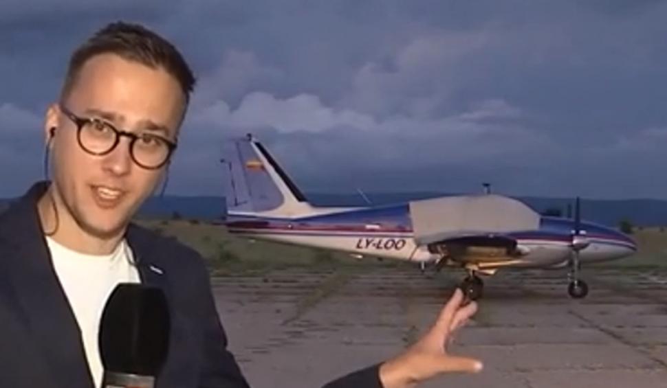 Echipa Antena 3 transmite de lângă avionul care a zburat ilegal prin România și a aterizat în Bulgaria 772694