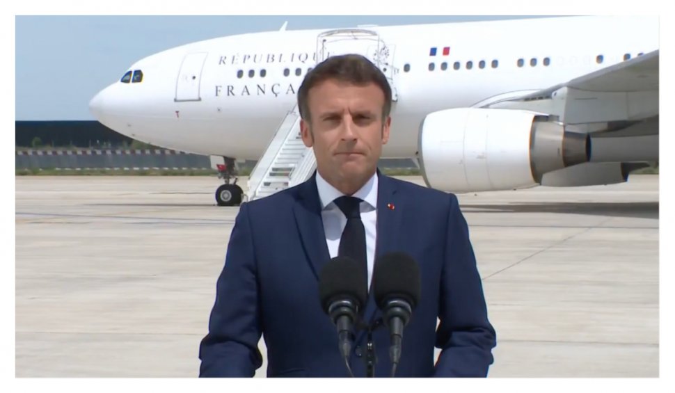 Emmanuel Macron a aterizat pe aeroportul Mihail Kogalniceanu | Ce urmează