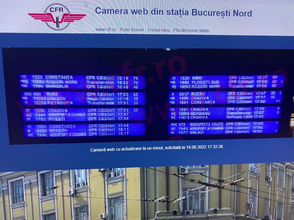 Haos în Gara de Nord din Capitală: Întârzieri la zeci de trenuri, după ce sistemul energetic a cedat în urma furtunii 773576