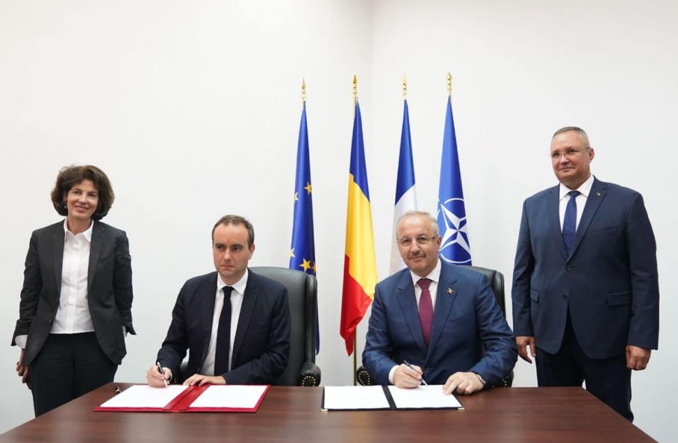 Vasile Dîncu: "Am semnat împreună cu omologul francez o scrisoare de intenţie privind cooperarea celor două ministere în domeniul înzestrării Forţelor Navale Române"