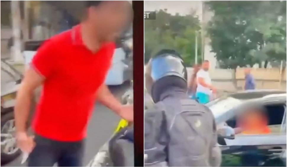 Scandal în trafic, pe o șosea din Bacău: Motociclist amenințat cu cuțitul de un șofer