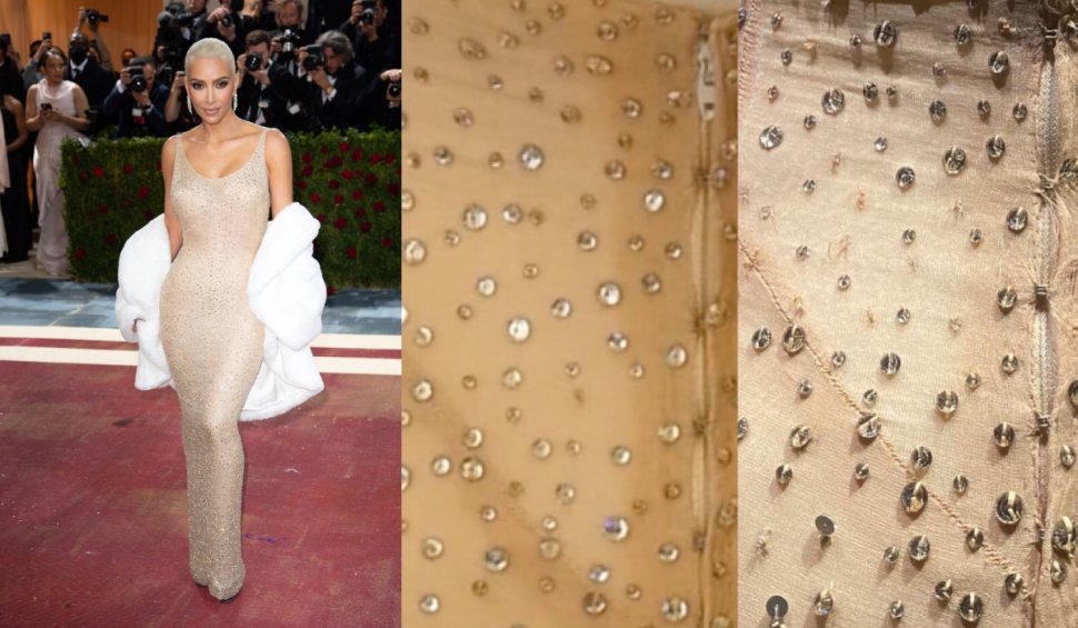 Kim Kardashian, acuzată că a deteriorat celebra rochie a actriţei Marilyn Monroe împrumutată pentru Met Gala 2022