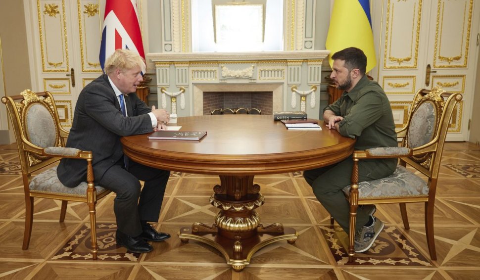 S-a aflat ce au discutat Boris Johnson și Volodimir Zelenski la Kiev
