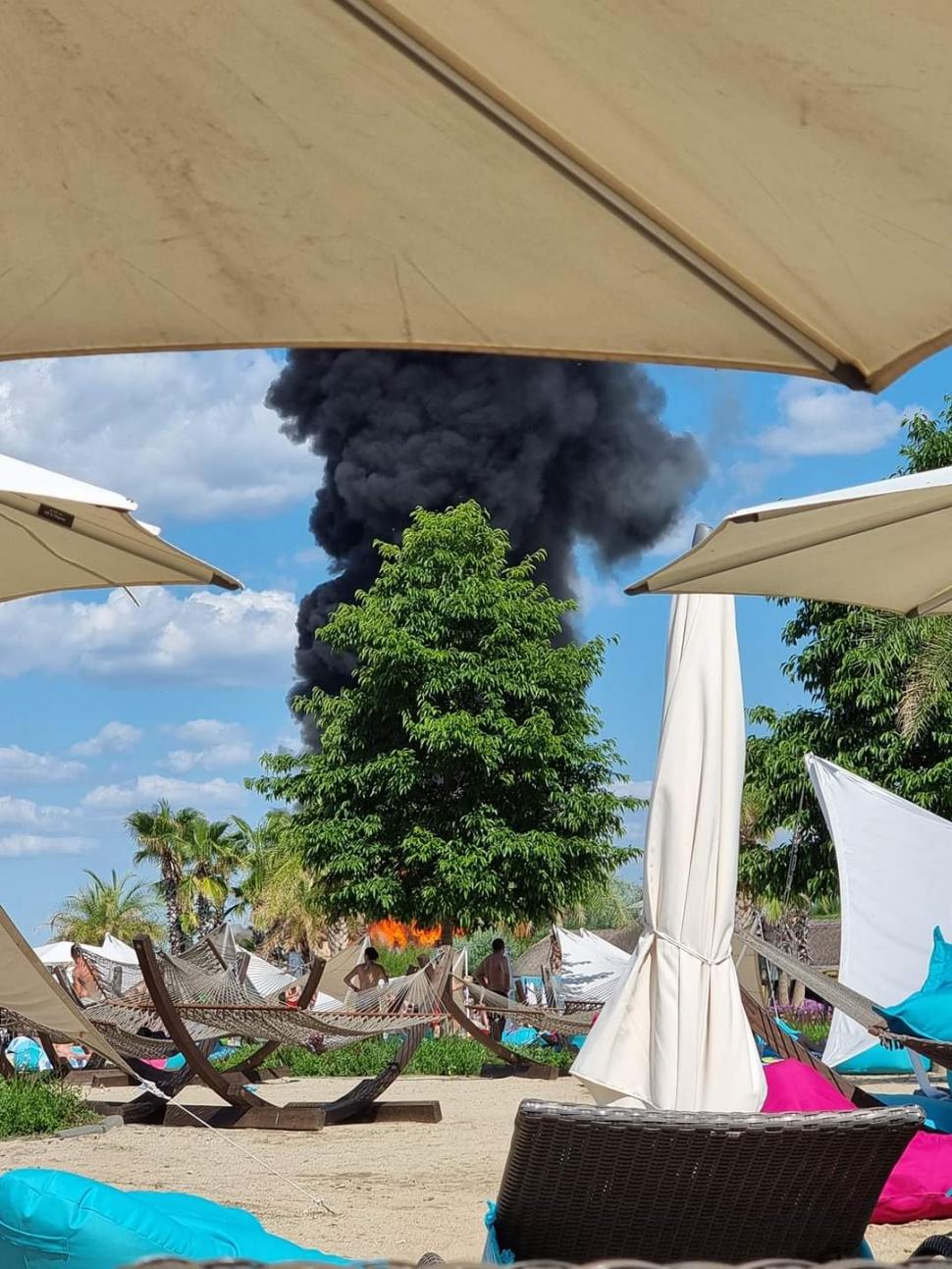 Incendiu la un cunoscut centru termal de recreere din Balotești, lângă Capitală 774619