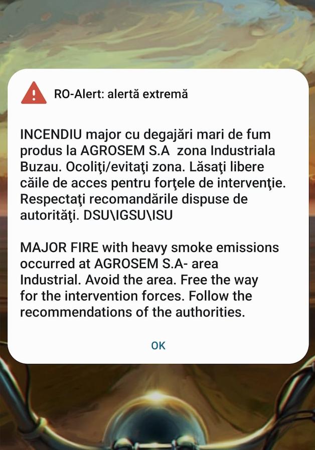 Incendiu major în Buzău! S-a transmis mesaj RO-Alert | Prefectul județului: "Sunt în contact cu Raed Arafat. Am cerut resurse suplimentare" 774791