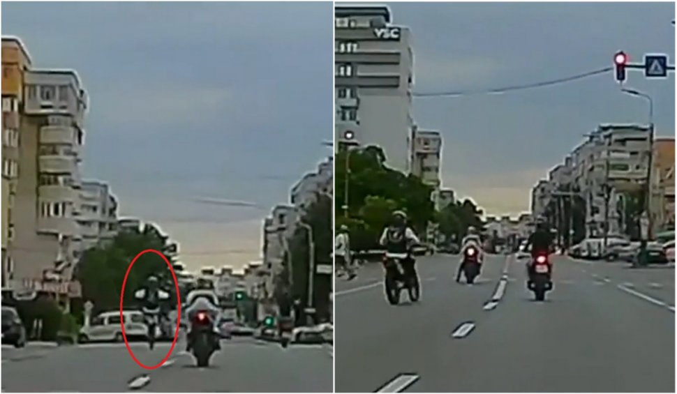 Trei motociclişti, căutaţi de Poliţie după ce au făcut acrobaţii periculoase în Piteşti