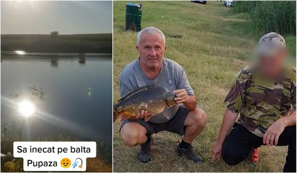 Imagini cu pescarul care a murit înecat în Dunăre. Martorii au filmat momentul, iar imaginile au apărut şi pe TikTok